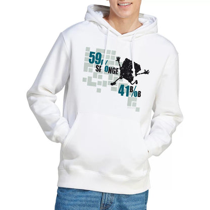 White - Lifestyle - SpongeBob SquarePants Mens 59% Sponge 41% Bob Hoodie