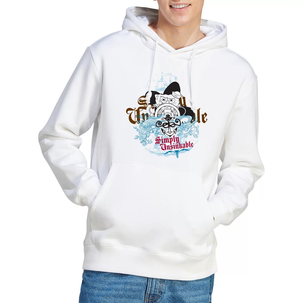 White - Lifestyle - SpongeBob SquarePants Mens Simply Unsinkable Hoodie