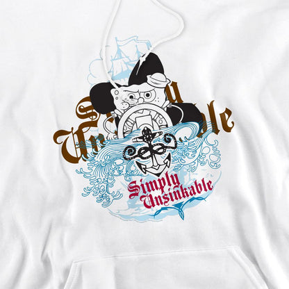 White - Pack Shot - SpongeBob SquarePants Mens Simply Unsinkable Hoodie