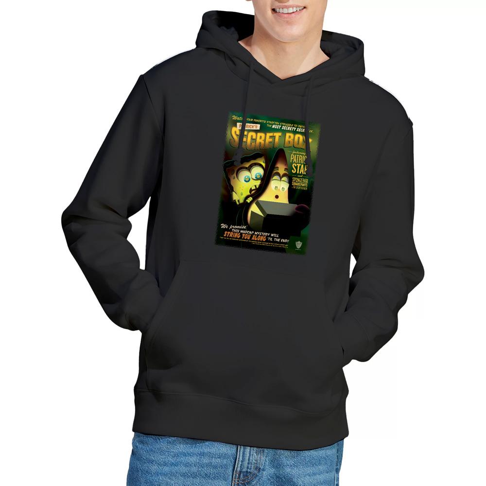 Black - Lifestyle - SpongeBob SquarePants Mens Patrick´s Secret Box Hoodie