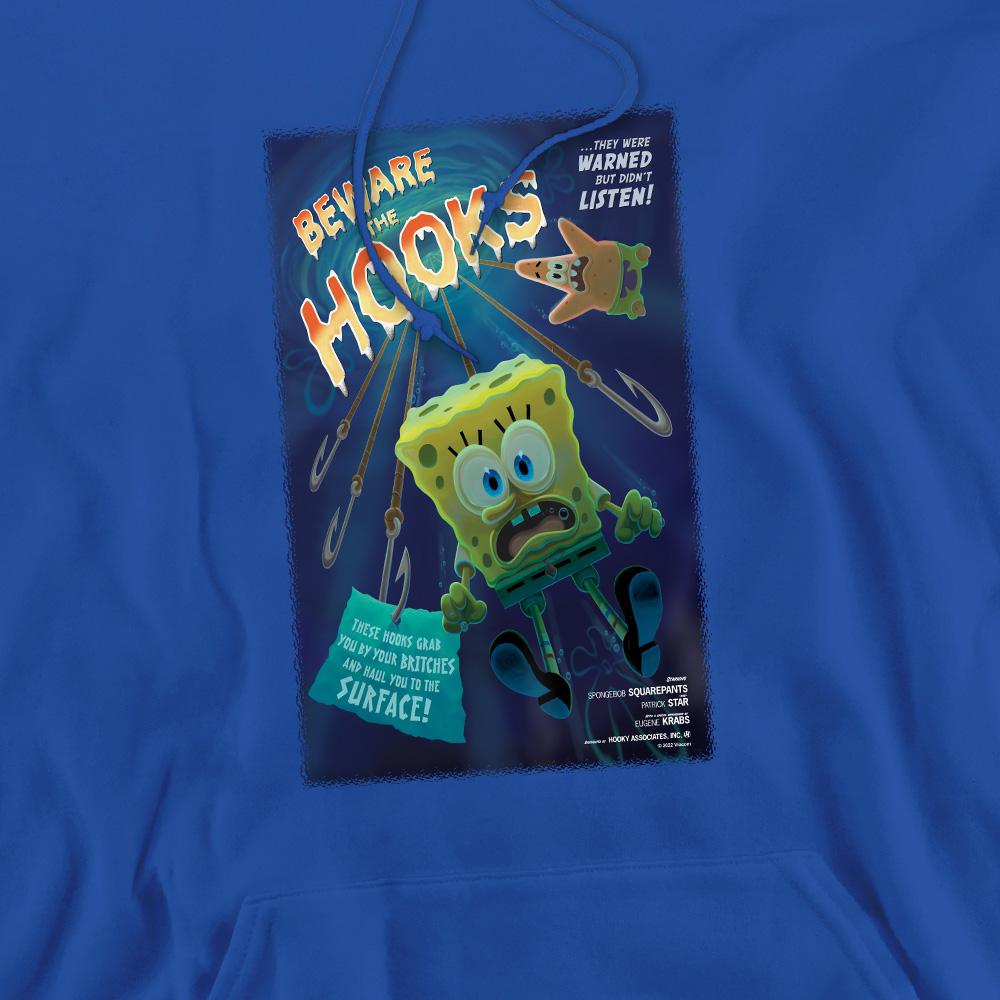 Royal Blue - Pack Shot - SpongeBob SquarePants Mens Beware The Hooks Hoodie