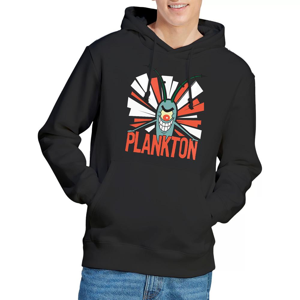 Black - Lifestyle - SpongeBob SquarePants Mens Plankton Hoodie