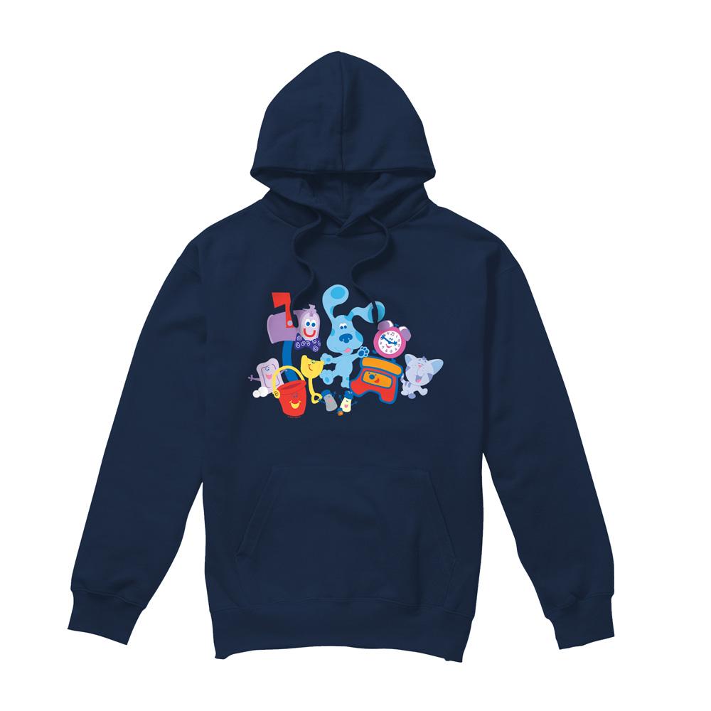 Navy - Front - Blue´s Clues Mens Friend Party Hoodie