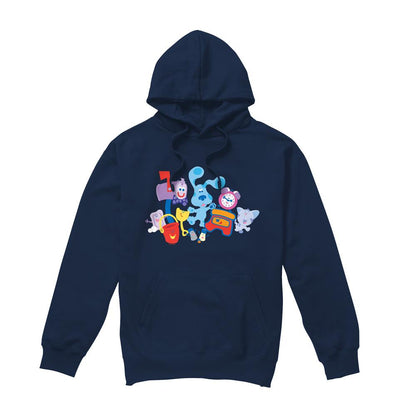 Navy - Front - Blue´s Clues Mens Friend Party Hoodie