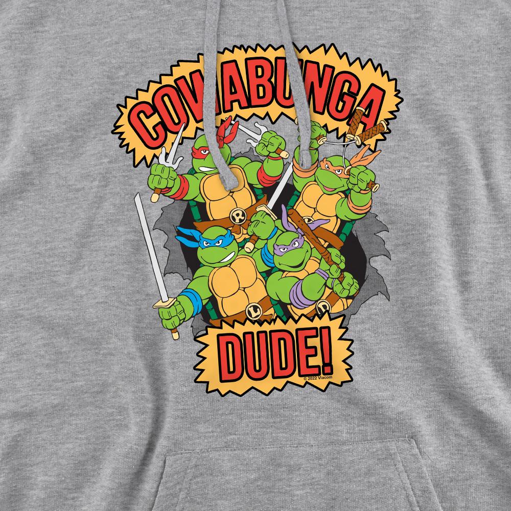 Sport Heather - Pack Shot - Teenage Mutant Ninja Turtles Mens Cowabunga Dude Hoodie