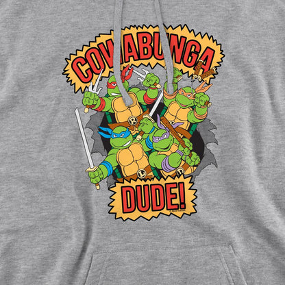 Sport Heather - Pack Shot - Teenage Mutant Ninja Turtles Mens Cowabunga Dude Hoodie