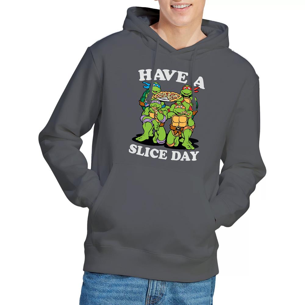 Charcoal - Lifestyle - Teenage Mutant Ninja Turtles Mens Have A Slice Day Hoodie