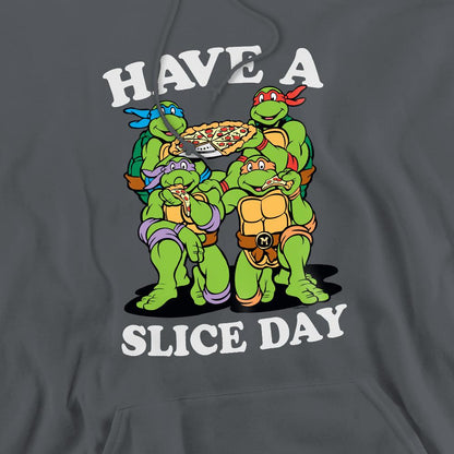 Charcoal - Pack Shot - Teenage Mutant Ninja Turtles Mens Have A Slice Day Hoodie