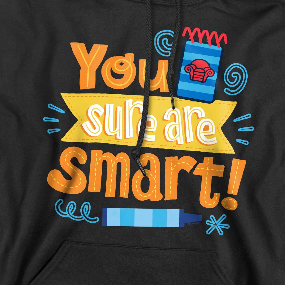 Black - Pack Shot - Blue´s Clues & You! Mens You Sure Are Smart! Hoodie