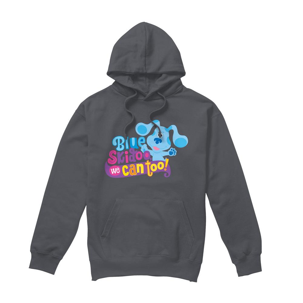Charcoal - Front - Blue´s Clues & You! Mens We Can Too! Hoodie