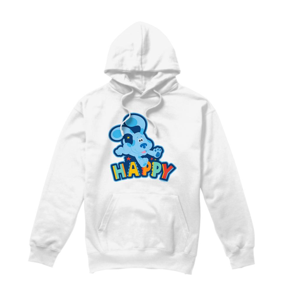White - Front - Blue´s Clues & You! Mens Happy Puppy Hoodie