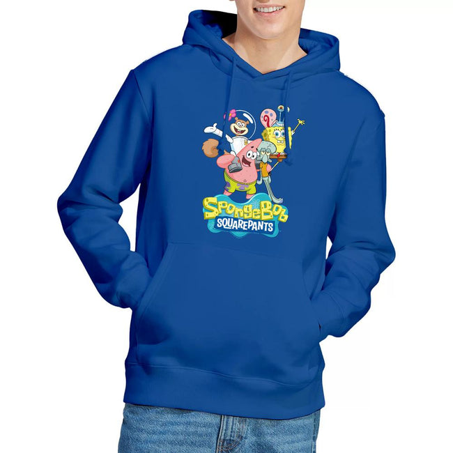 Royal Blue - Lifestyle - SpongeBob SquarePants Mens Group Shot Hoodie