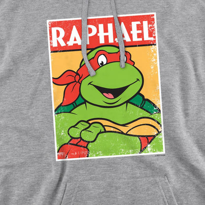 Sport Heather - Pack Shot - Teenage Mutant Ninja Turtles Mens Raphael Hoodie