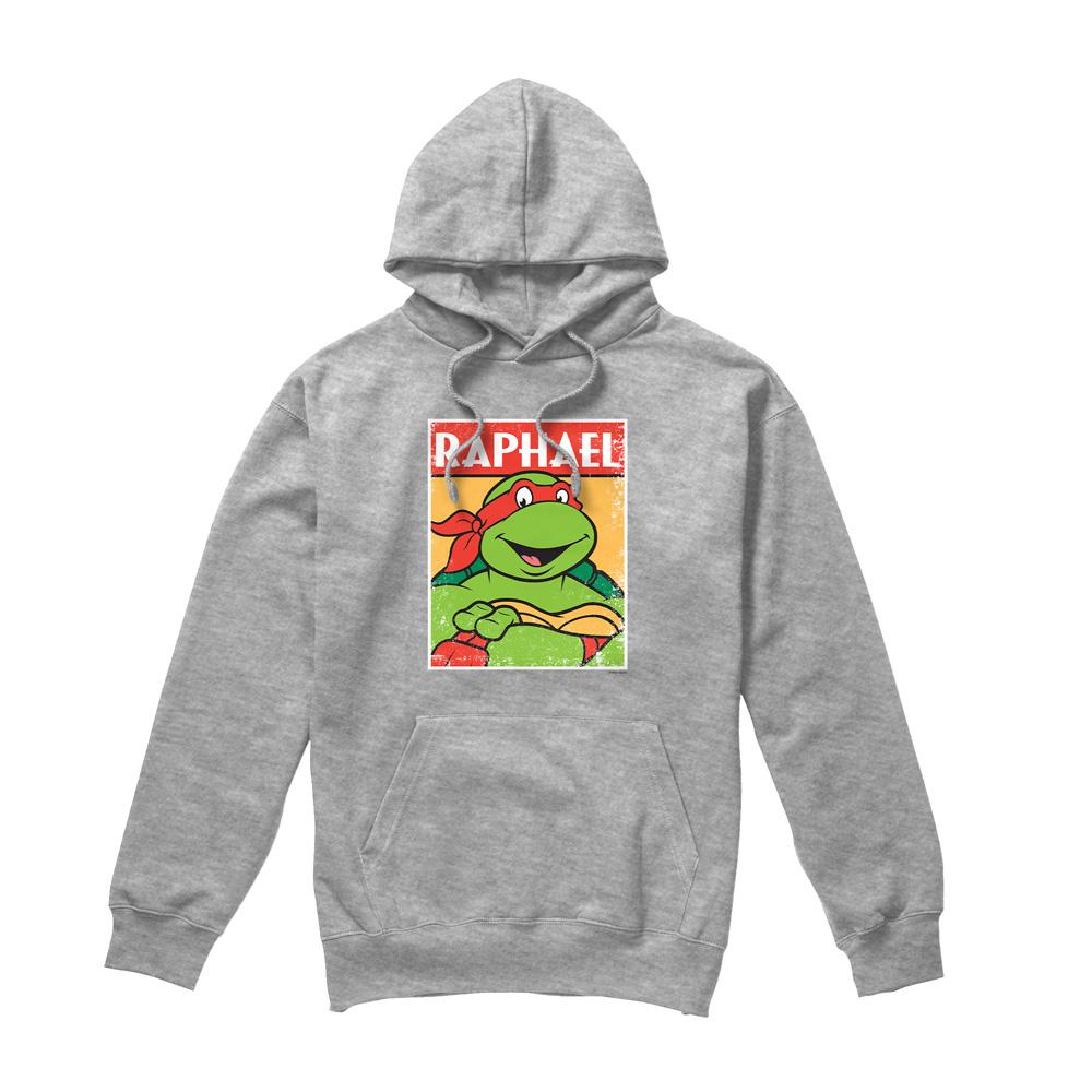 Sport Heather - Front - Teenage Mutant Ninja Turtles Mens Raphael Hoodie