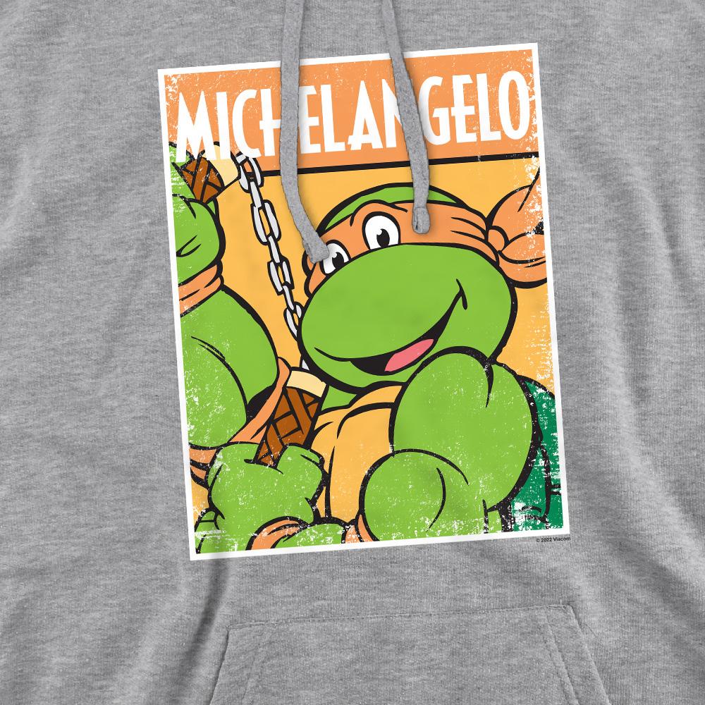 Sport Heather - Pack Shot - Teenage Mutant Ninja Turtles Mens Michelangelo Hoodie