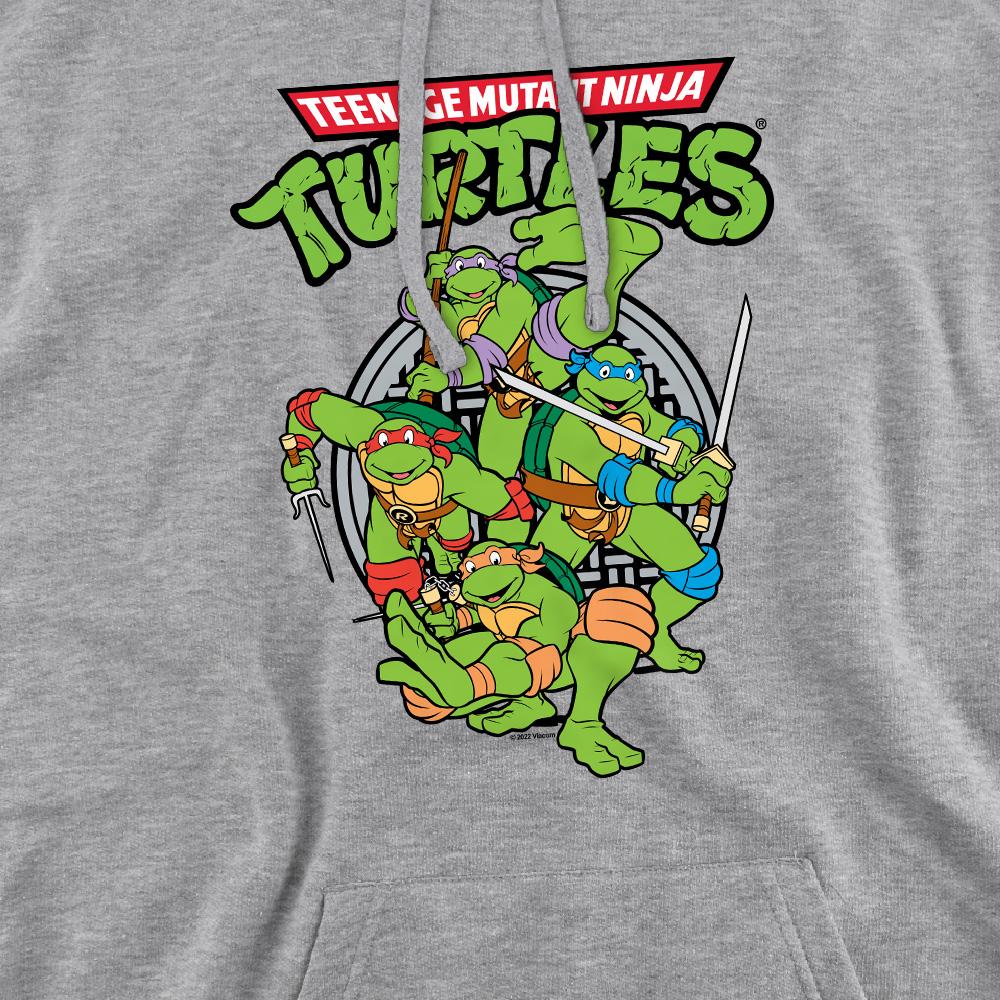 Sport Heather - Pack Shot - Teenage Mutant Ninja Turtles Mens Group Hoodie