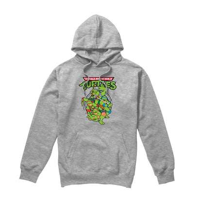 Sport Heather - Front - Teenage Mutant Ninja Turtles Mens Group Hoodie