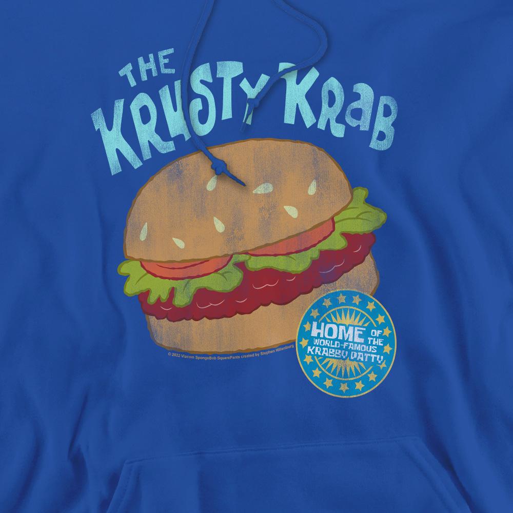 Royal Blue - Pack Shot - SpongeBob SquarePants Mens Krusty Krab Hoodie