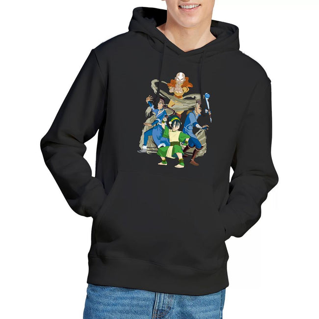 Black - Lifestyle - Avatar: The Last Airbender Mens Team Avatar Elements Hoodie