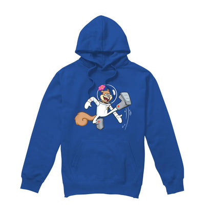 Royal Blue - Front - SpongeBob SquarePants Mens Karate Sandy Cheeks Hoodie