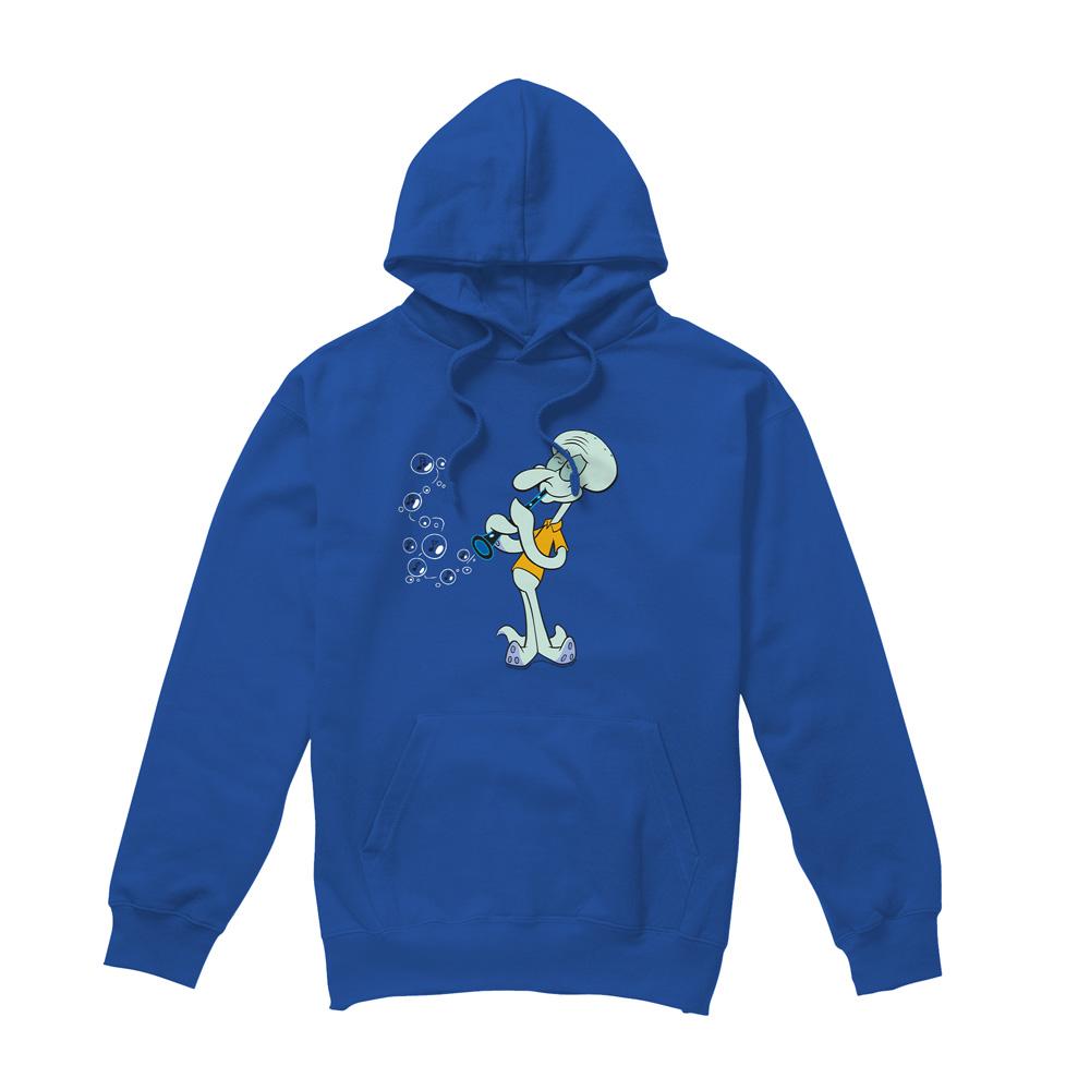 Royal Blue - Front - SpongeBob SquarePants Mens Squidward´s Clarinet Hoodie