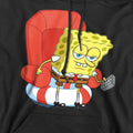 Black - Side - SpongeBob SquarePants Mens Head Out Meme Hoodie