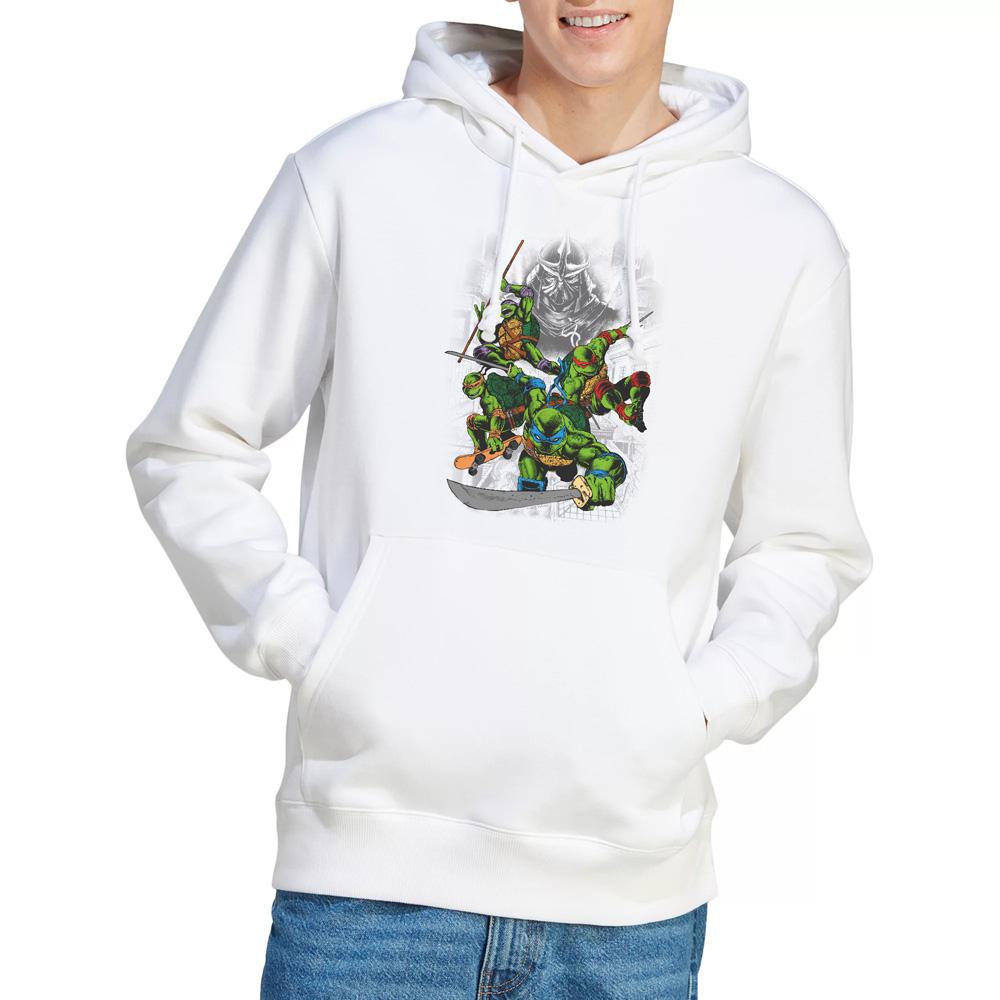 White - Lifestyle - Teenage Mutant Ninja Turtles Mens Shredder And Turtles Comic Hoodie