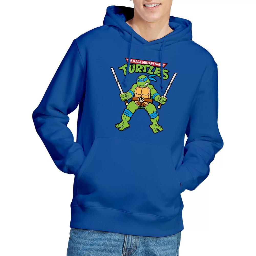 Royal Blue - Lifestyle - Teenage Mutant Ninja Turtles Mens Leonardo Retro Hoodie