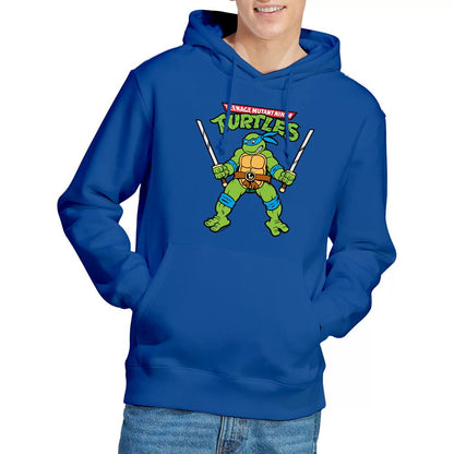 Royal Blue - Lifestyle - Teenage Mutant Ninja Turtles Mens Leonardo Retro Hoodie