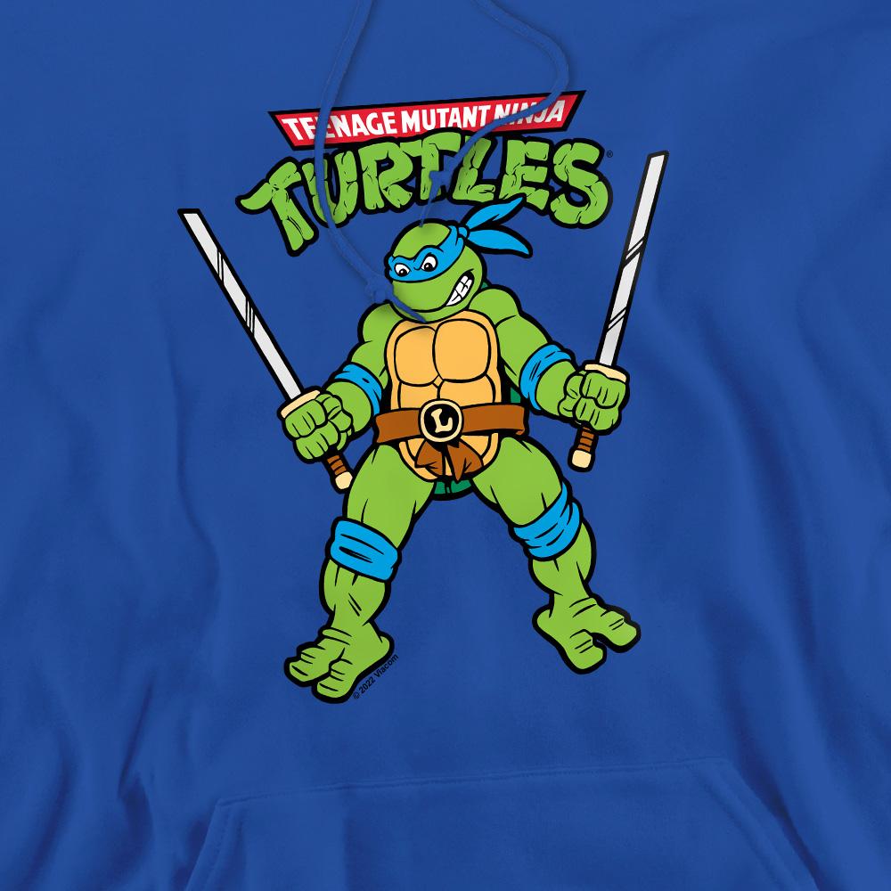 Royal Blue - Pack Shot - Teenage Mutant Ninja Turtles Mens Leonardo Retro Hoodie