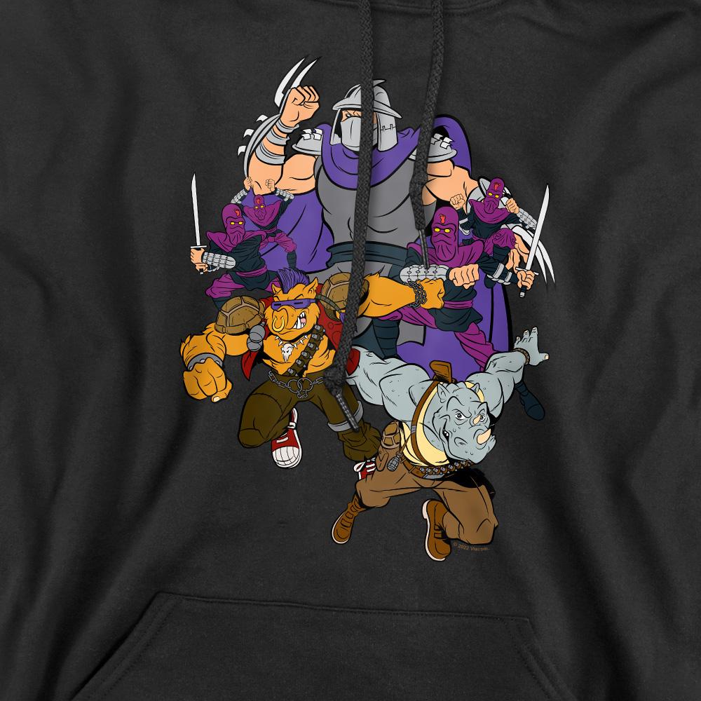 Black - Pack Shot - Teenage Mutant Ninja Turtles Mens Shredder And Foot Clan Hoodie