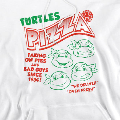 White - Pack Shot - Teenage Mutant Ninja Turtles Mens Turtles Pizza Hoodie