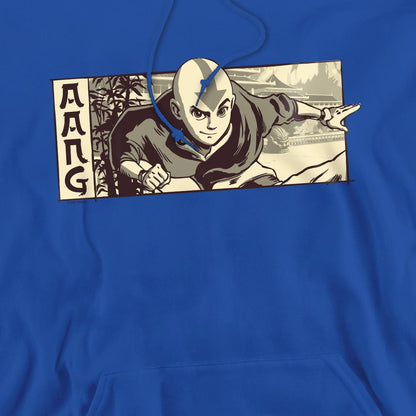 Royal Blue - Pack Shot - Avatar: The Last Airbender Mens Aang Illustrated Hoodie