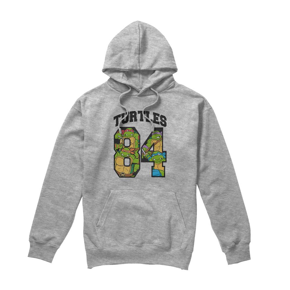Sport Heather - Front - Teenage Mutant Ninja Turtles Mens 84 Turtles Hoodie