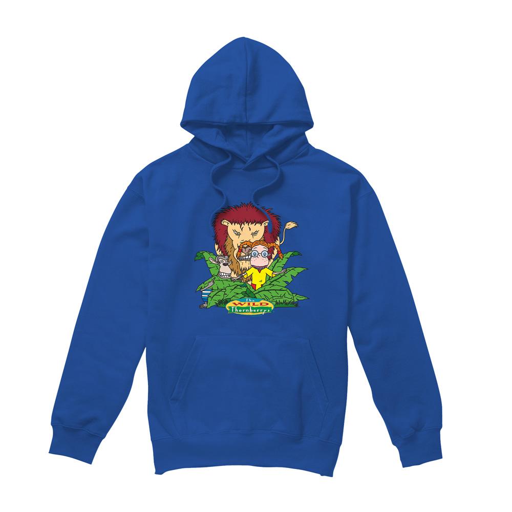 Royal Blue - Front - The Wild Thornberrys Mens Sneak Attack Hoodie