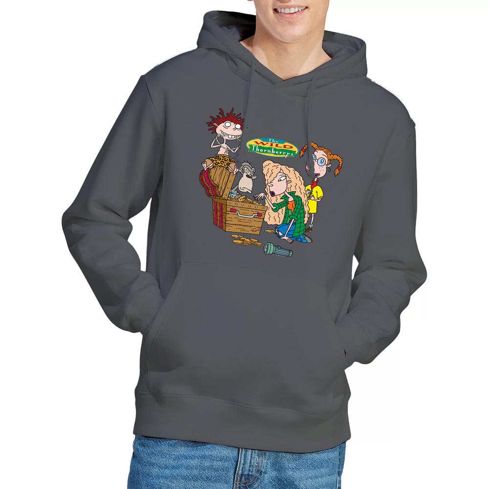 Charcoal - Lifestyle - The Wild Thornberrys Mens Treasure Hunt Hoodie