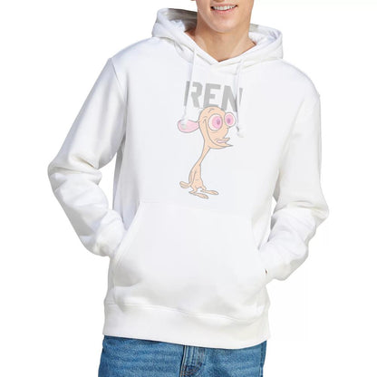 White - Lifestyle - Ren & Stimpy Mens Collegiate Hoodie