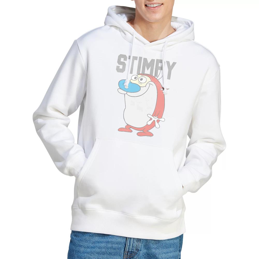 White - Lifestyle - Ren & Stimpy Mens Collegiate Hoodie