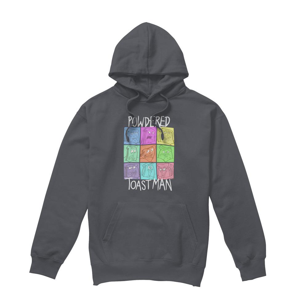 Charcoal - Front - Ren & Stimpy Mens PTM Expressions Hoodie