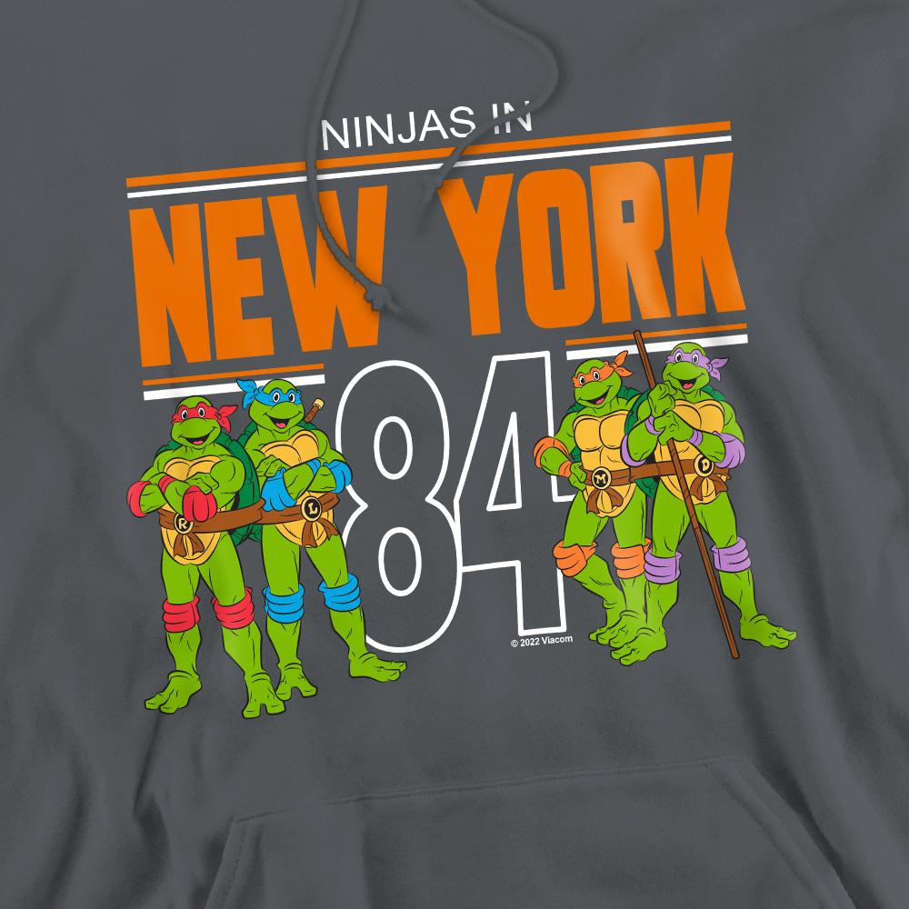 Charcoal - Side - Teenage Mutant Ninja Turtles Mens TMNT NYC Hoodie
