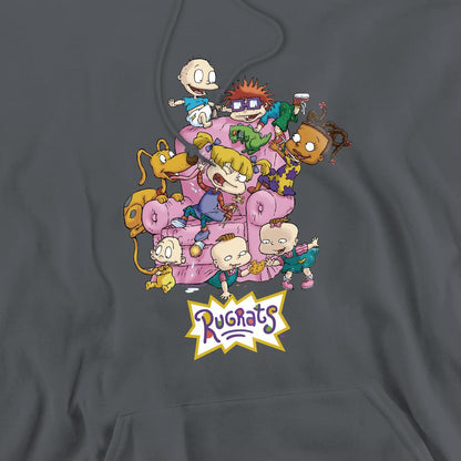Charcoal - Pack Shot - Rugrats Mens Chair Hoodie