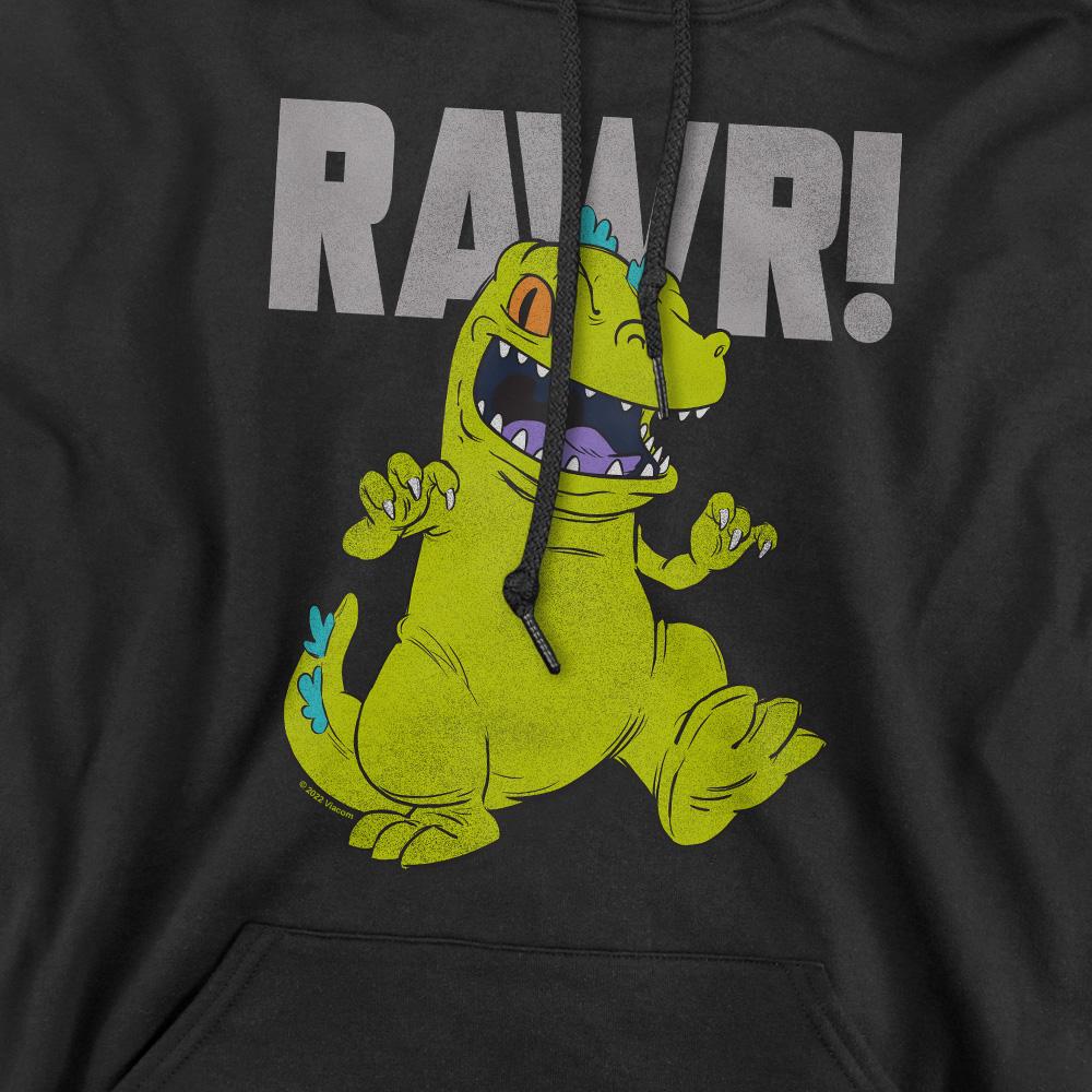 Black - Pack Shot - Rugrats Mens Reptar Hoodie