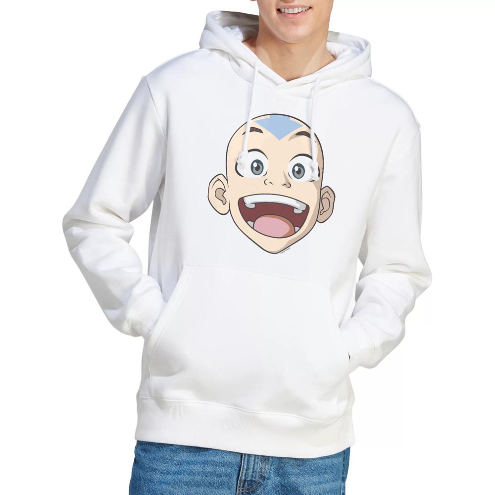 White - Lifestyle - Avatar: The Last Airbender Mens Aang Big Face Hoodie
