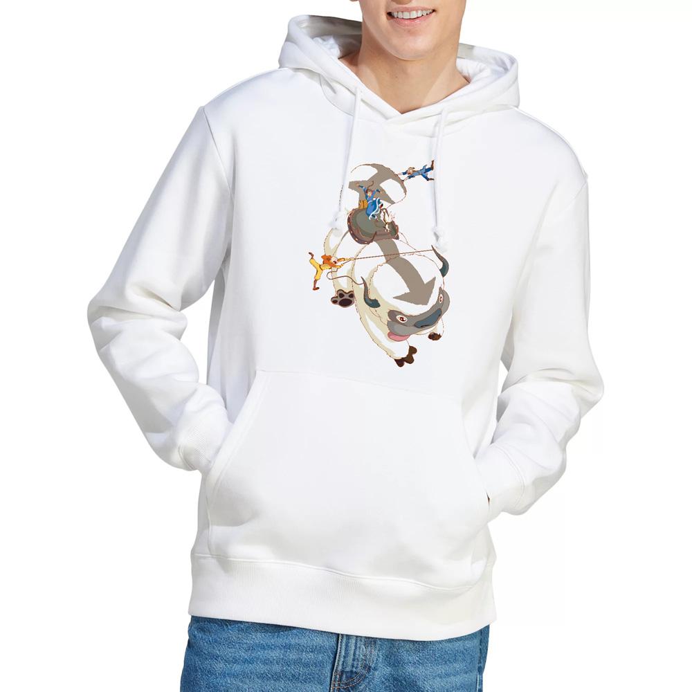 White - Lifestyle - Avatar: The Last Airbender Mens Hang On Appa Hoodie