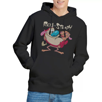 Black - Lifestyle - Ren & Stimpy Mens Two Of A Kind Hoodie
