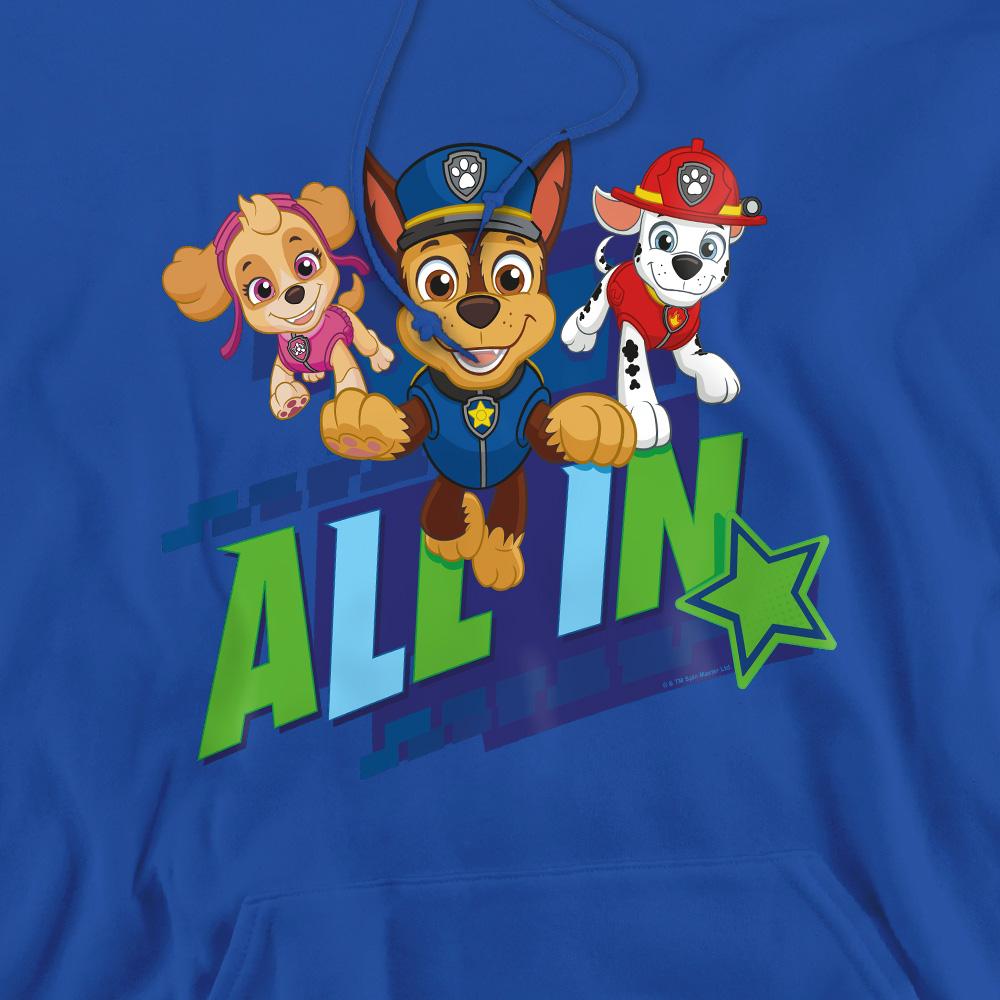 Royal Blue - Pack Shot - Paw Patrol Mens All In Hoodie
