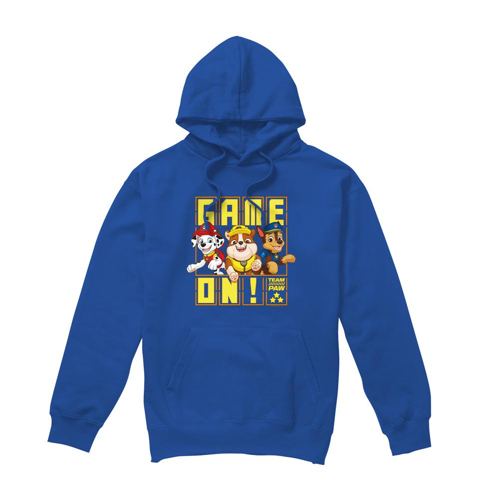Royal Blue - Front - Paw Patrol Mens Game On Team Paw Hoodie