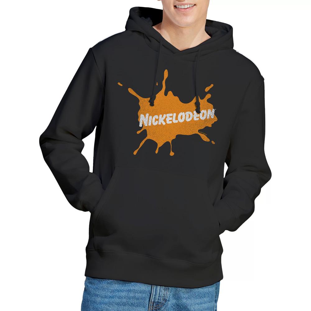 Black - Lifestyle - Nickelodeon Mens Retro Burst Logo Hoodie
