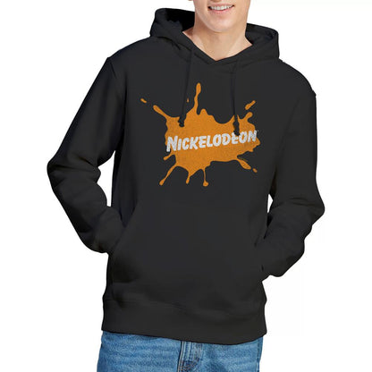 Black - Lifestyle - Nickelodeon Mens Retro Burst Logo Hoodie