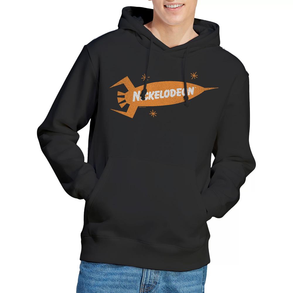 Black - Lifestyle - Nickelodeon Mens Retro Rocket Logo Hoodie